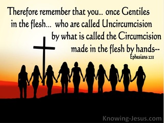 Ephesians 2:11 Remember  YouWere Once Called Uncircumcision (black)